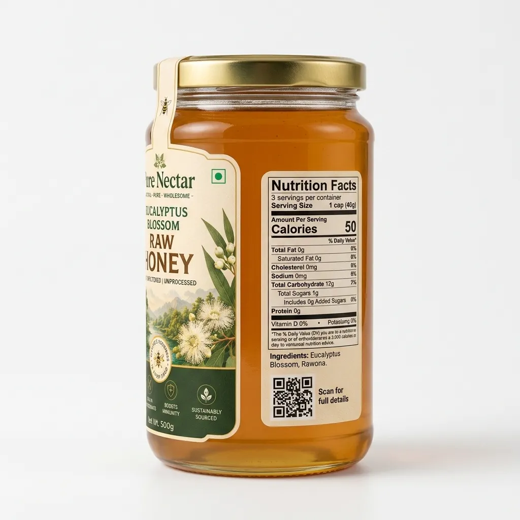 Eucalyptus Blossom Raw Honey View 3