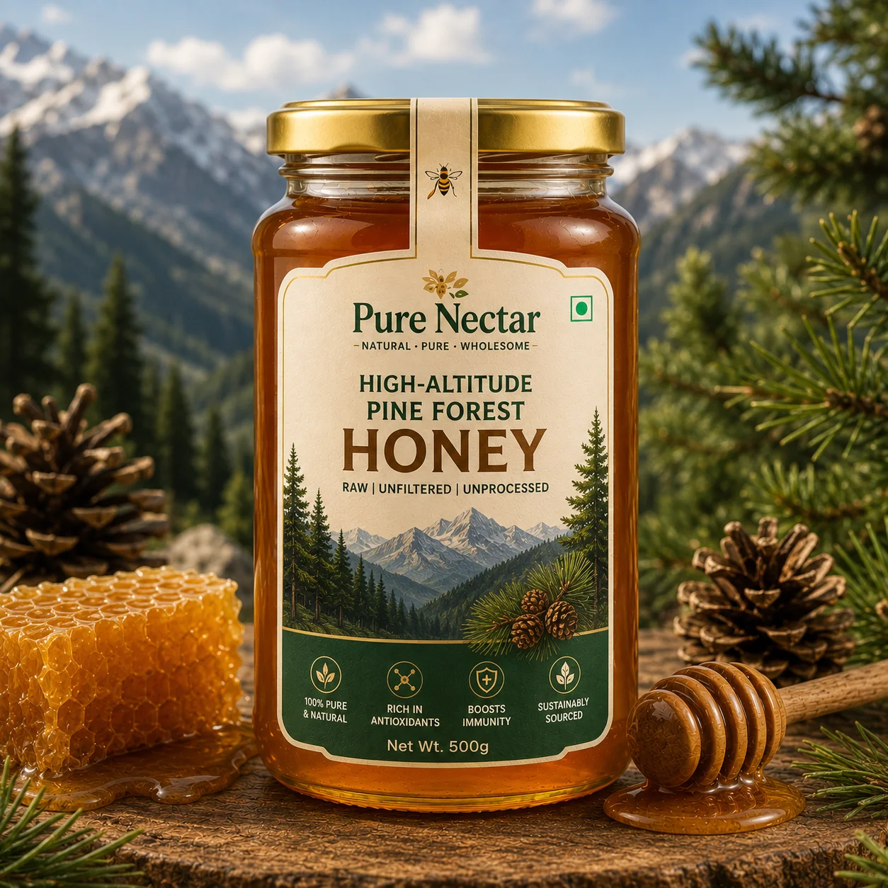 High-Altitude Pine Forest Honey