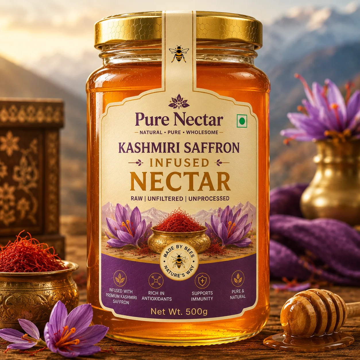 Kashmiri Saffron Infused Nectar