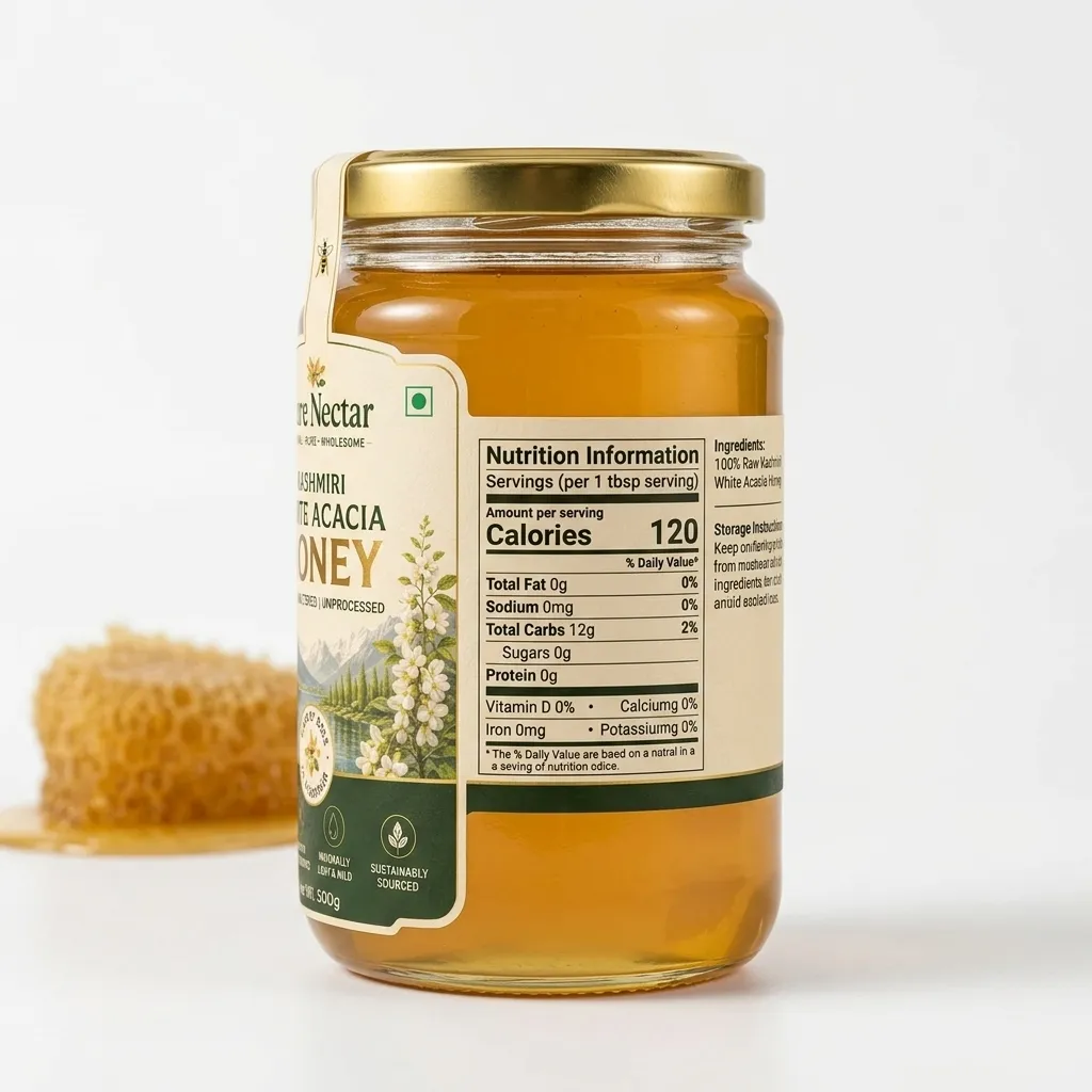 Kashmiri White Acacia Honey View 3