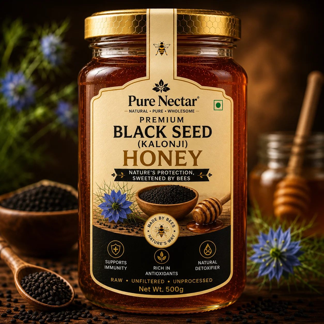 Premium Black Seed (Kalonji) Honey